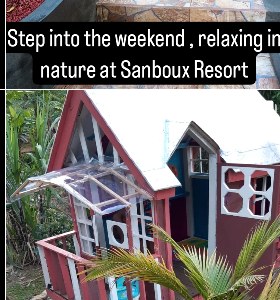 Landscaped natural surroundings at Sandboux